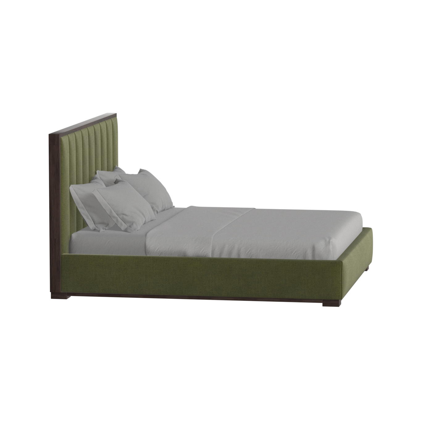 Ava Bed with Framed Vertical Headboard Panels