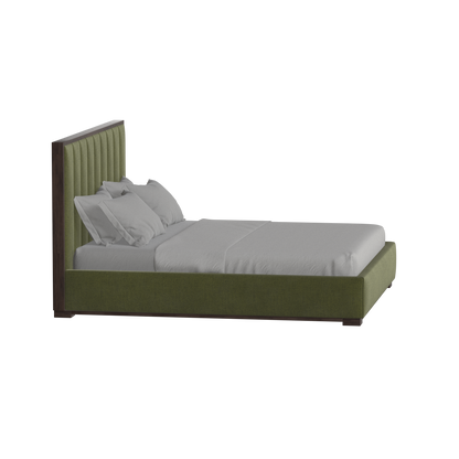 Ava Bed with Framed Vertical Headboard Panels