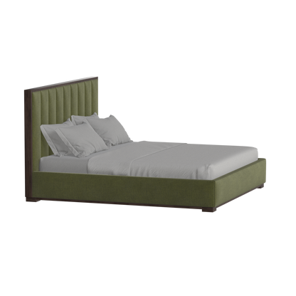 Ava Bed with Framed Vertical Headboard Panels