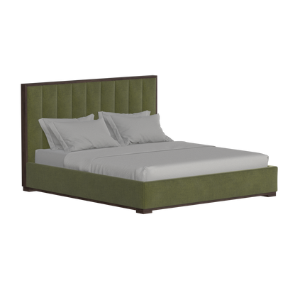 Ava Bed with Framed Vertical Headboard Panels