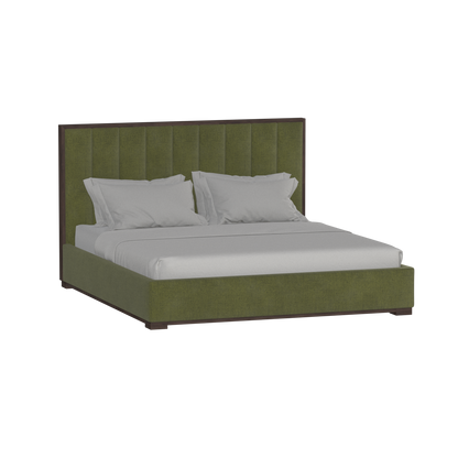 Ava Bed with Framed Vertical Headboard Panels
