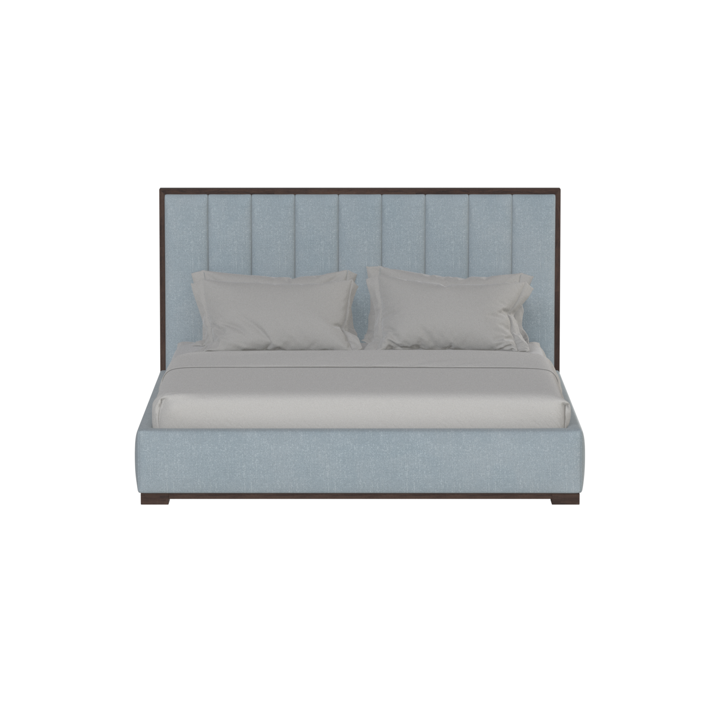 Ava Bed with Framed Vertical Headboard Panels