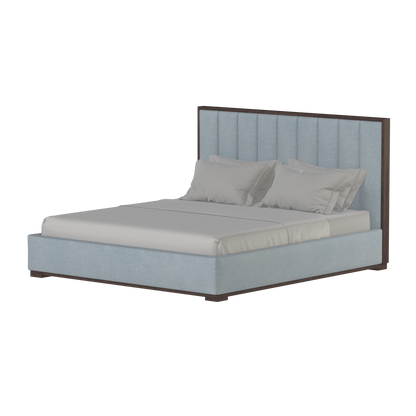 Ava Bed with Framed Vertical Headboard Panels