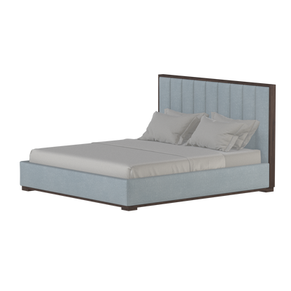 Ava Bed with Framed Vertical Headboard Panels