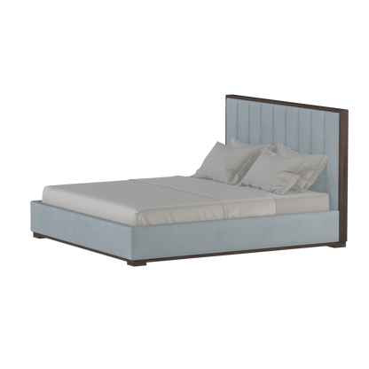 Ava Bed with Framed Vertical Headboard Panels