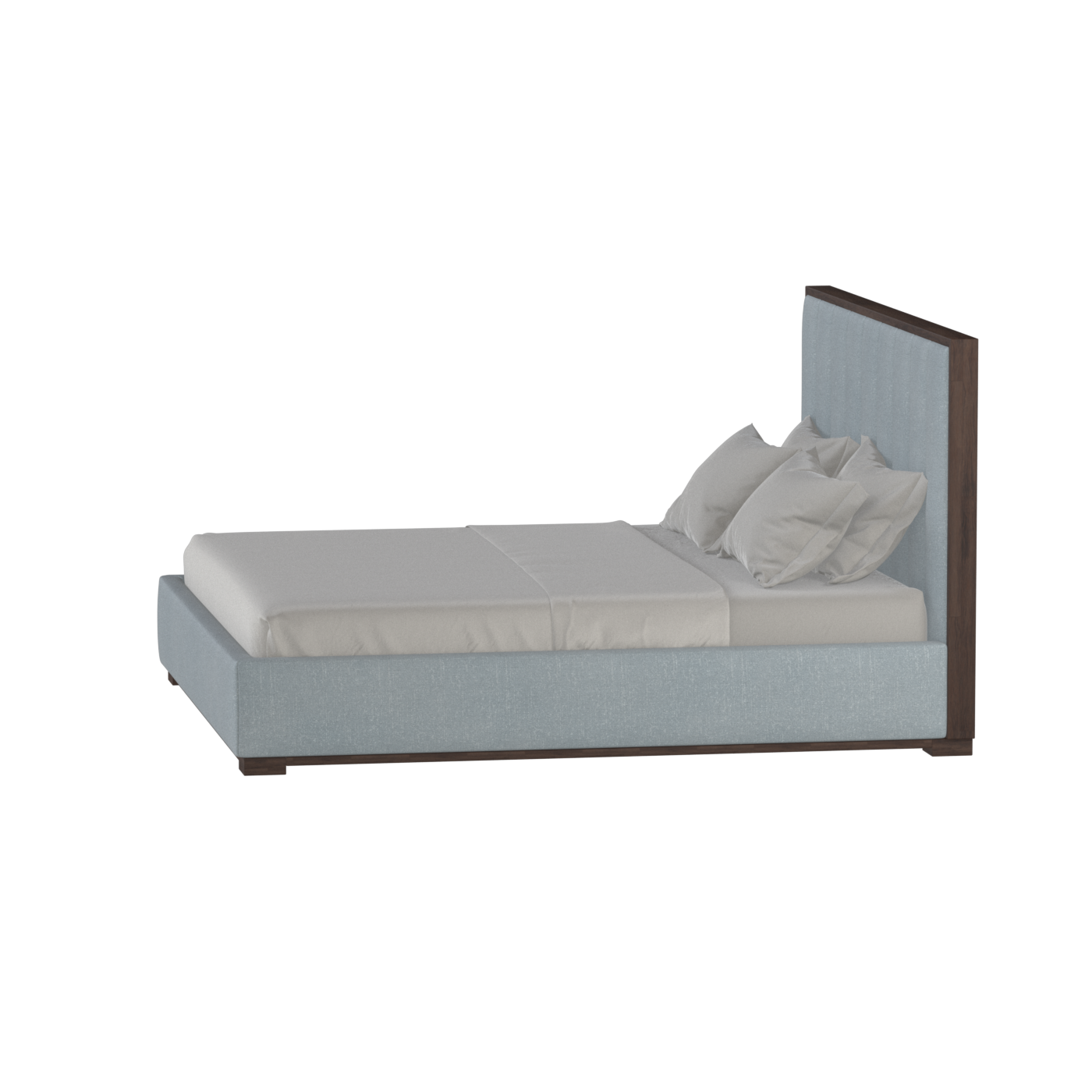 Ava Bed with Framed Vertical Headboard Panels