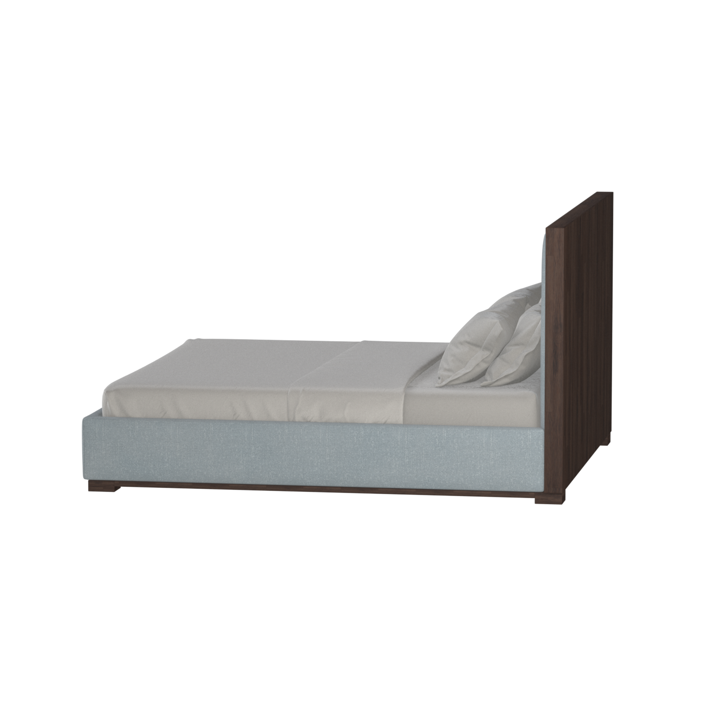 Ava Bed with Framed Vertical Headboard Panels