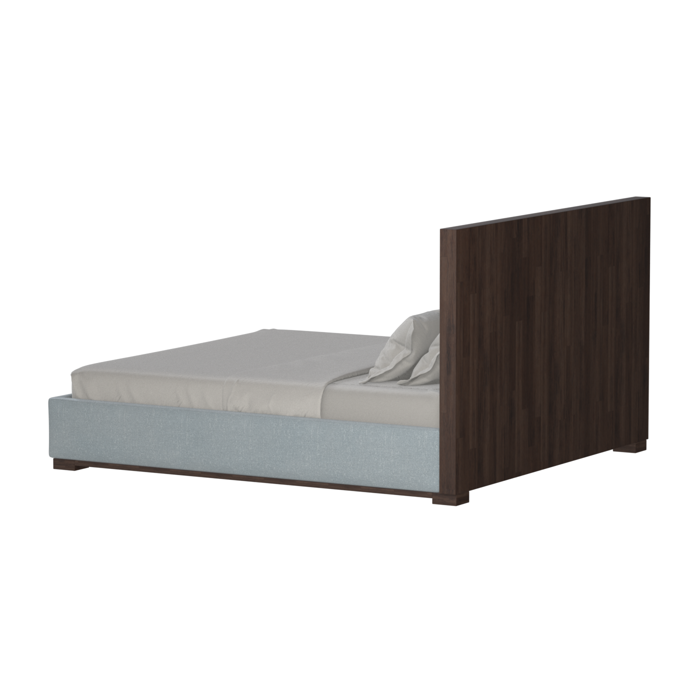 Ava Bed with Framed Vertical Headboard Panels