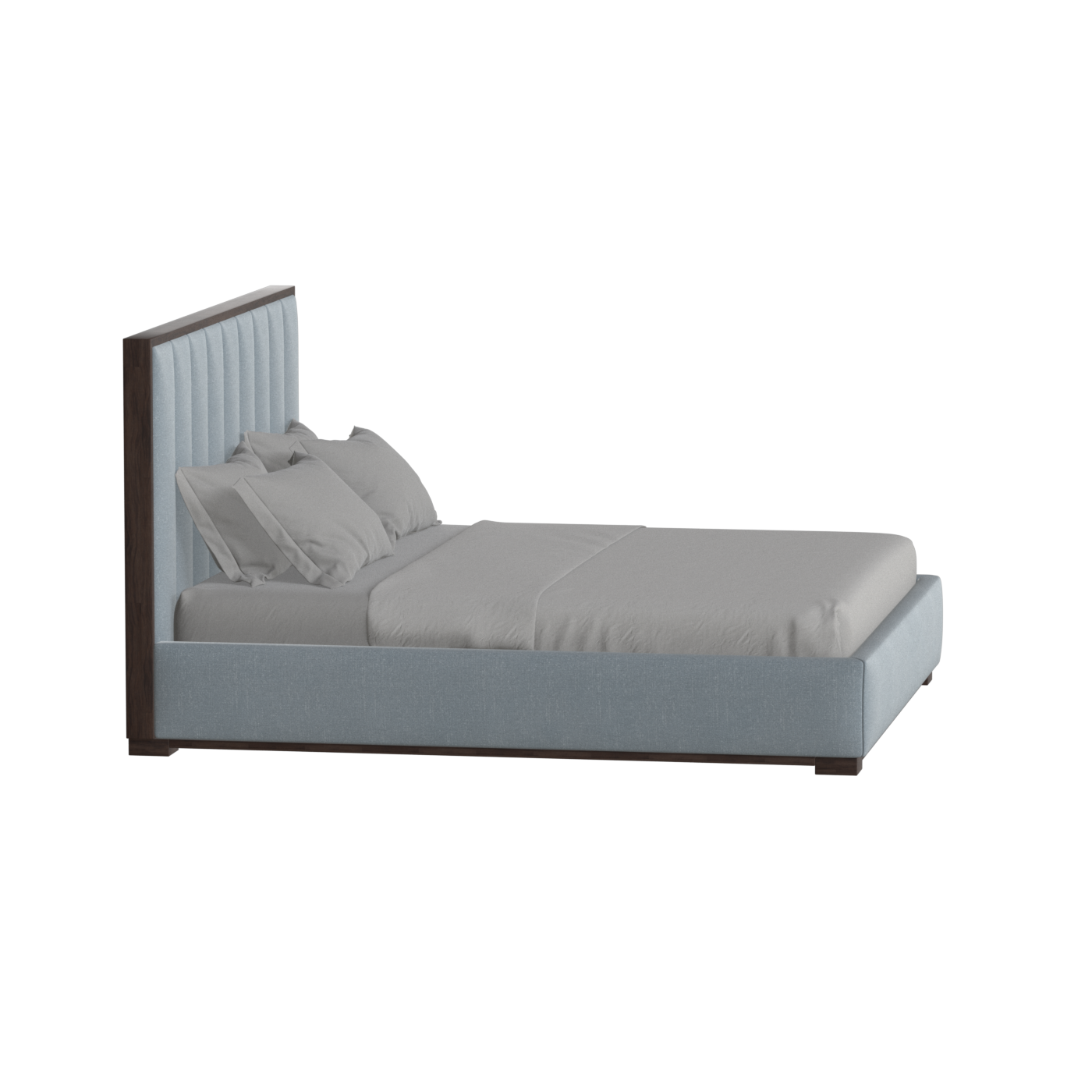 Ava Bed with Framed Vertical Headboard Panels