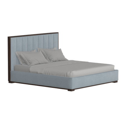 Ava Bed with Framed Vertical Headboard Panels