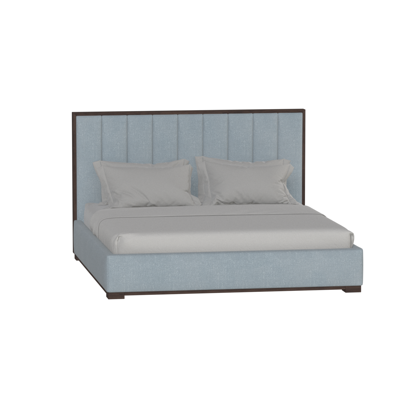 Ava Bed with Framed Vertical Headboard Panels