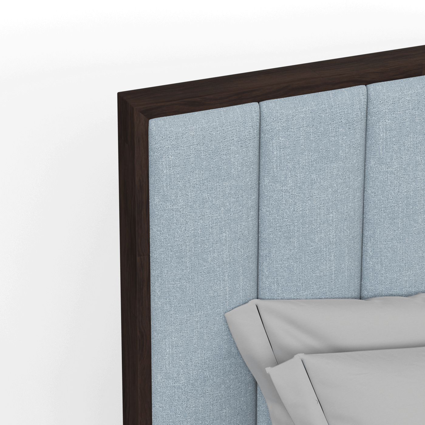 Ava Bed with Framed Vertical Headboard Panels