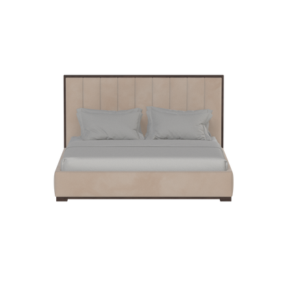 Ava Bed with Framed Vertical Headboard Panels