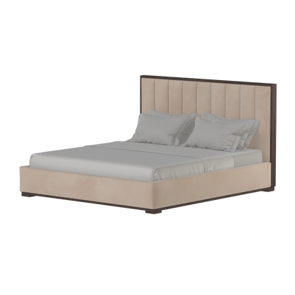 Ava Bed with Framed Vertical Headboard Panels