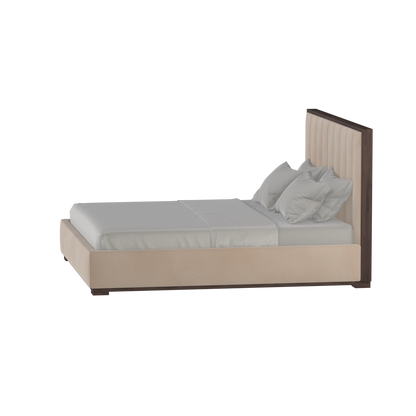 Ava Bed with Framed Vertical Headboard Panels