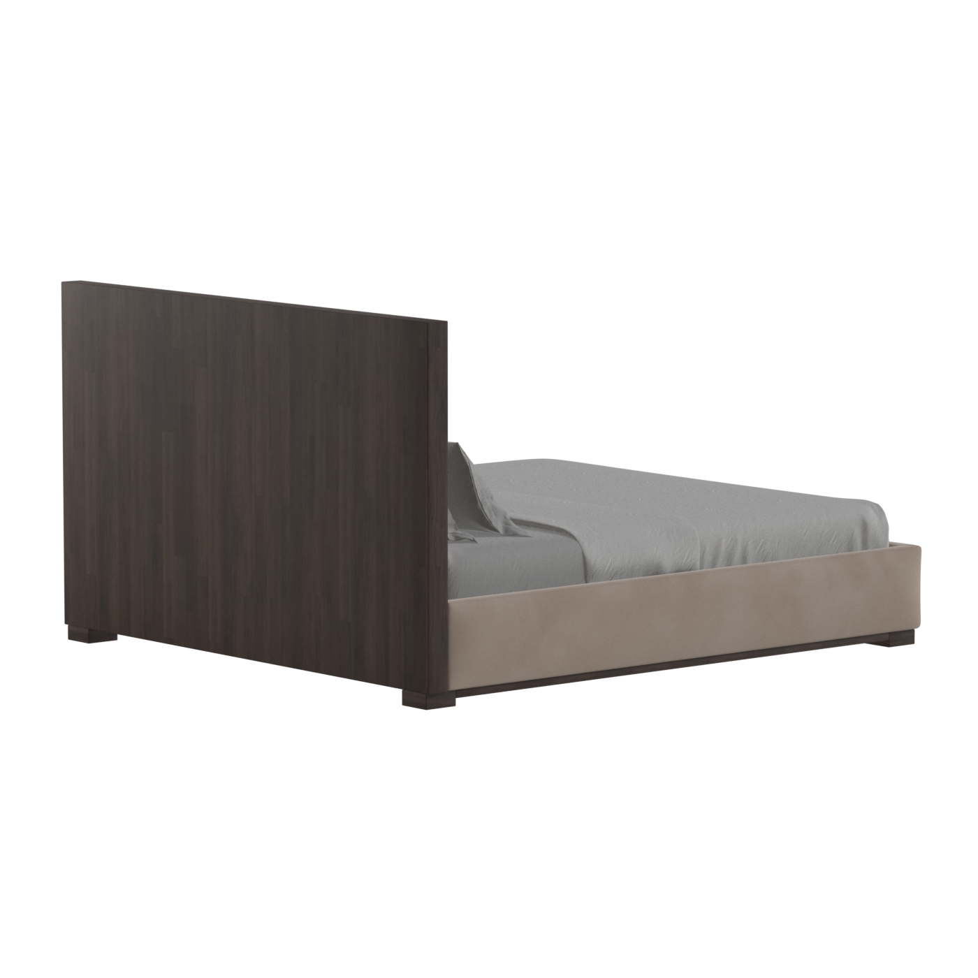 Ava Bed with Framed Vertical Headboard Panels
