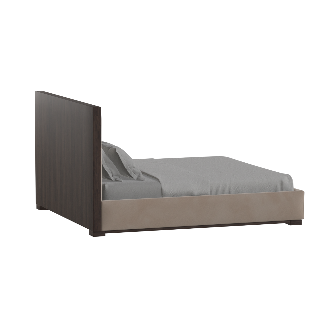 Ava Bed with Framed Vertical Headboard Panels