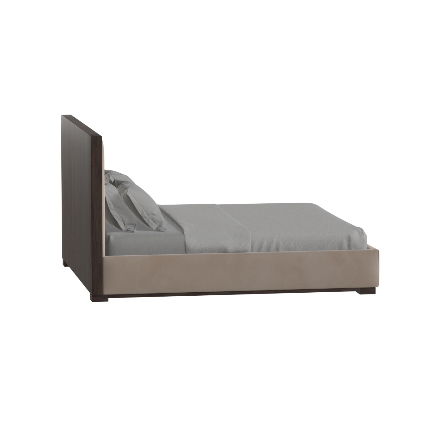 Ava Bed with Framed Vertical Headboard Panels