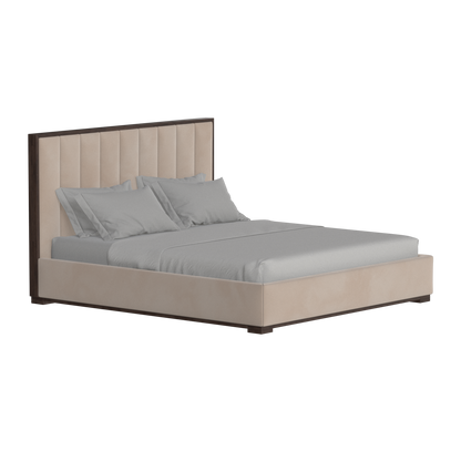 Ava Bed with Framed Vertical Headboard Panels
