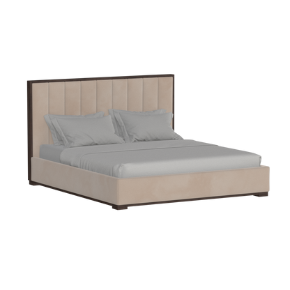 Ava Bed with Framed Vertical Headboard Panels