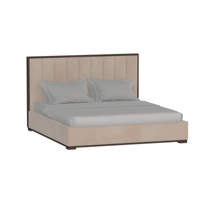 Ava Bed with Framed Vertical Headboard Panels