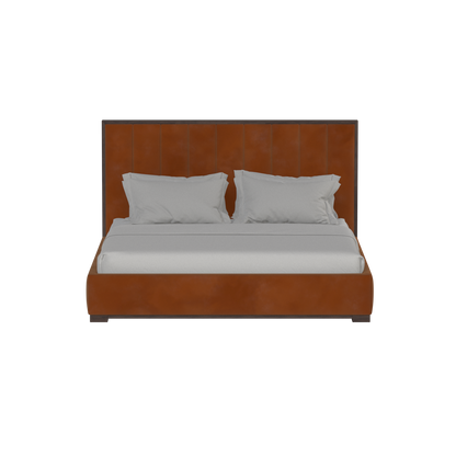 Ava Bed with Framed Vertical Headboard Panels