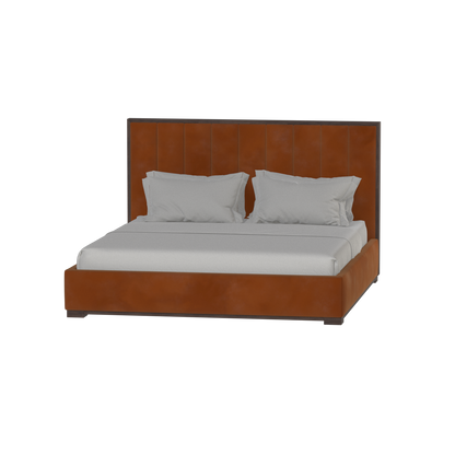 Ava Bed with Framed Vertical Headboard Panels