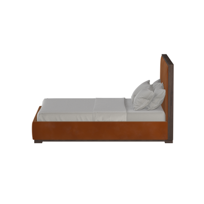 Ava Bed with Framed Vertical Headboard Panels