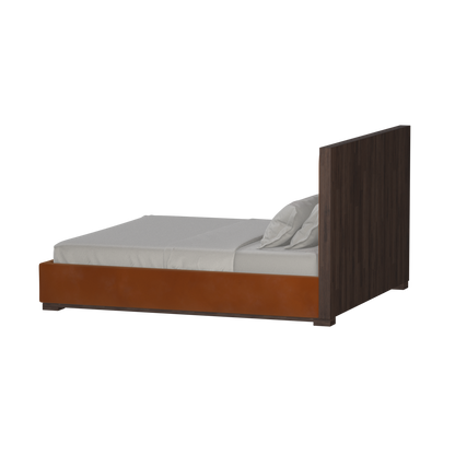 Ava Bed with Framed Vertical Headboard Panels