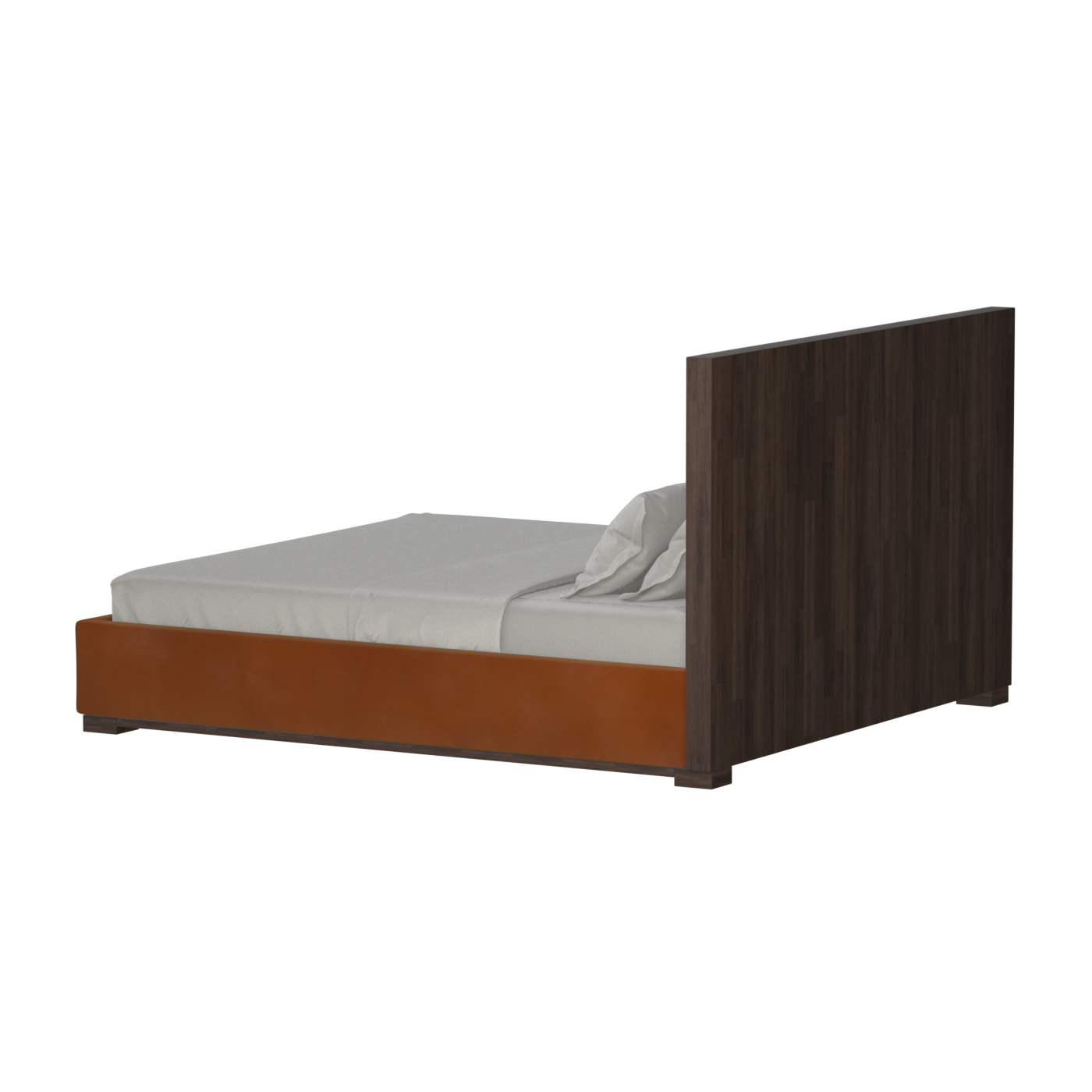 Ava Bed with Framed Vertical Headboard Panels