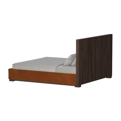 Ava Bed with Framed Vertical Headboard Panels