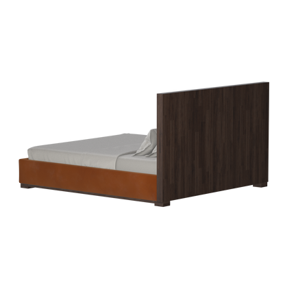 Ava Bed with Framed Vertical Headboard Panels