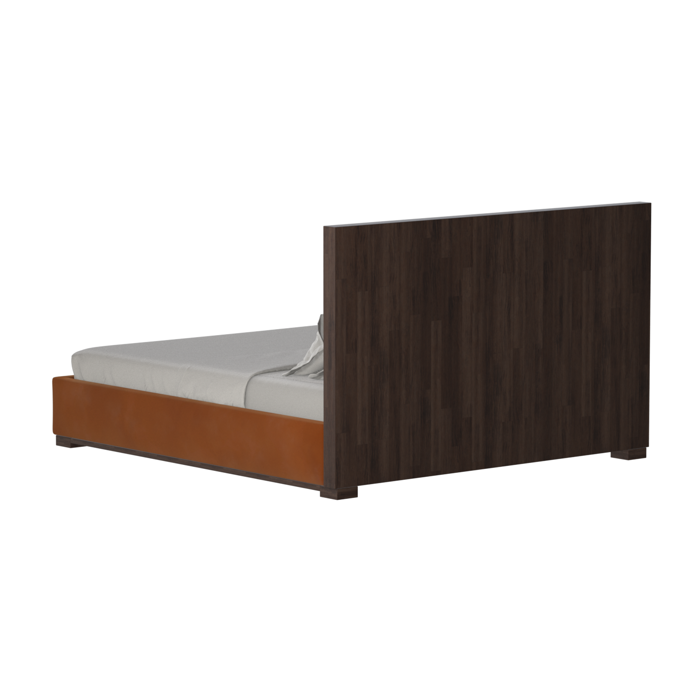 Ava Bed with Framed Vertical Headboard Panels