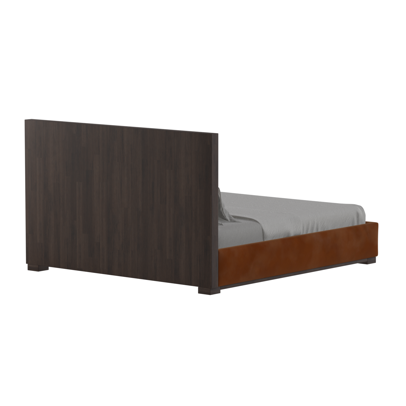 Ava Bed with Framed Vertical Headboard Panels