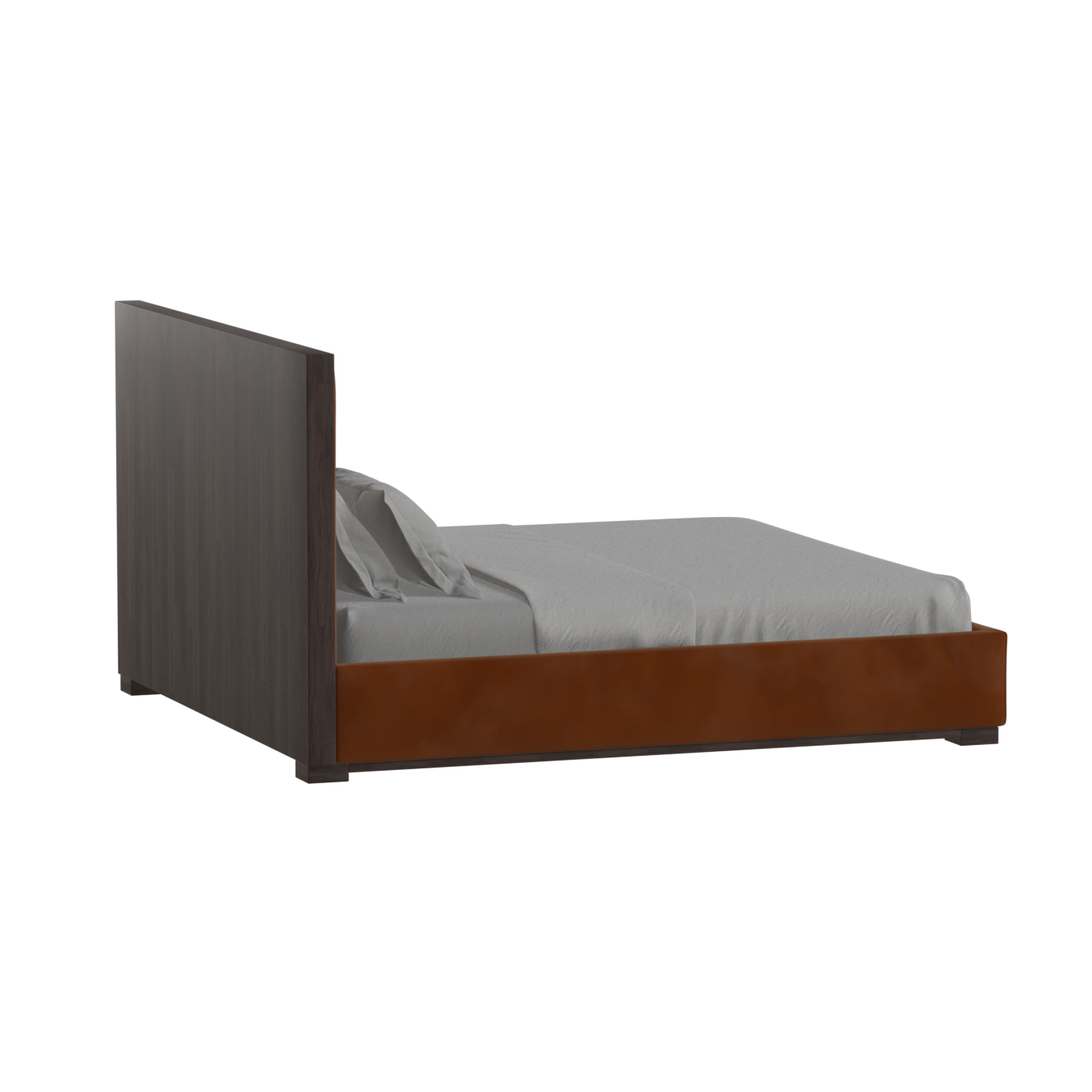 Ava Bed with Framed Vertical Headboard Panels