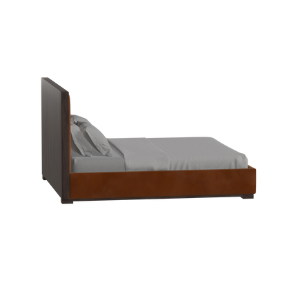 Ava Bed with Framed Vertical Headboard Panels
