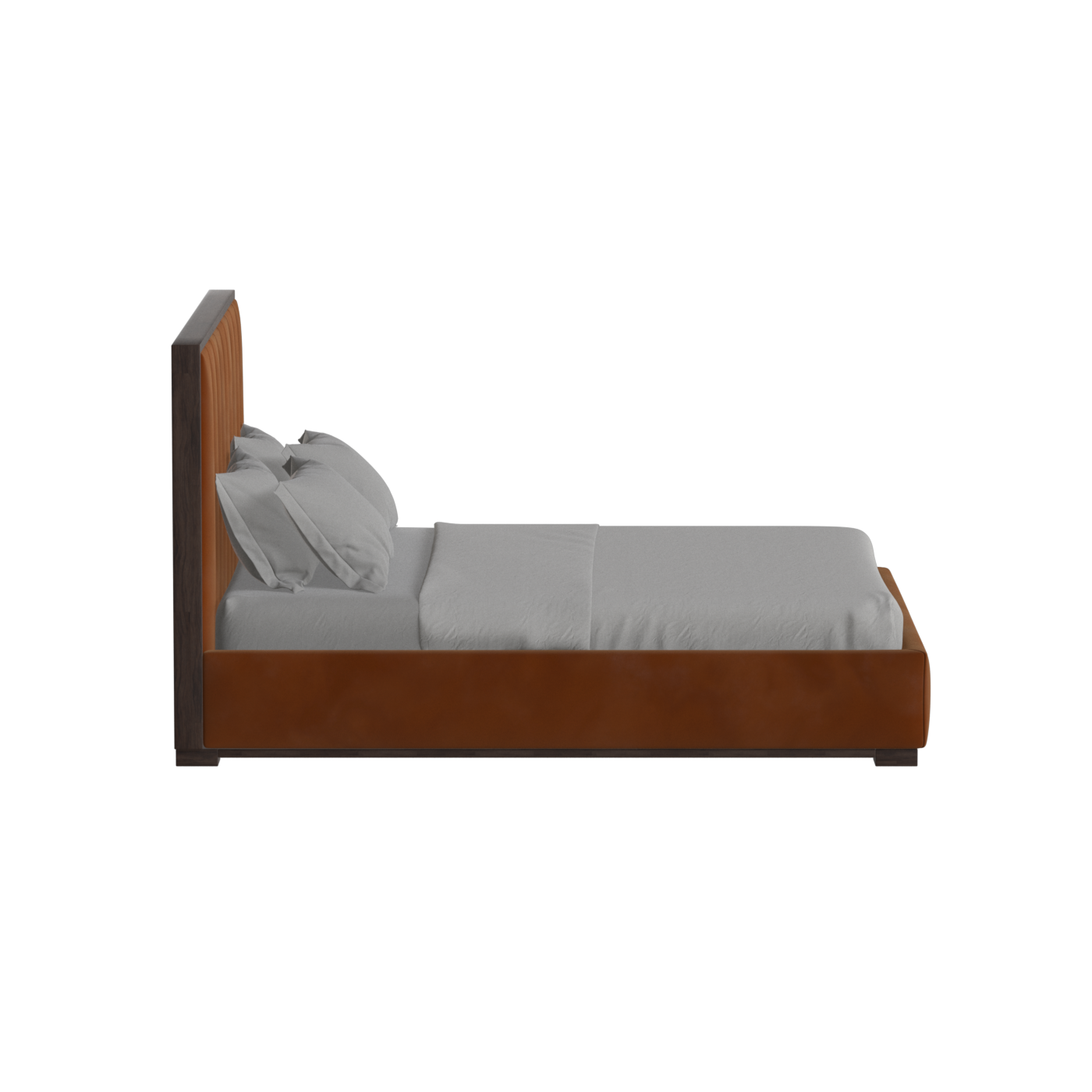 Ava Bed with Framed Vertical Headboard Panels