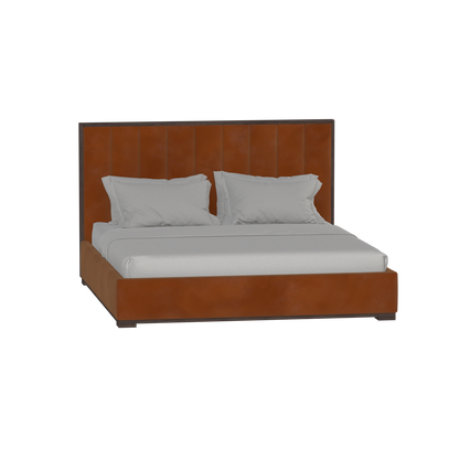 Ava Bed with Framed Vertical Headboard Panels