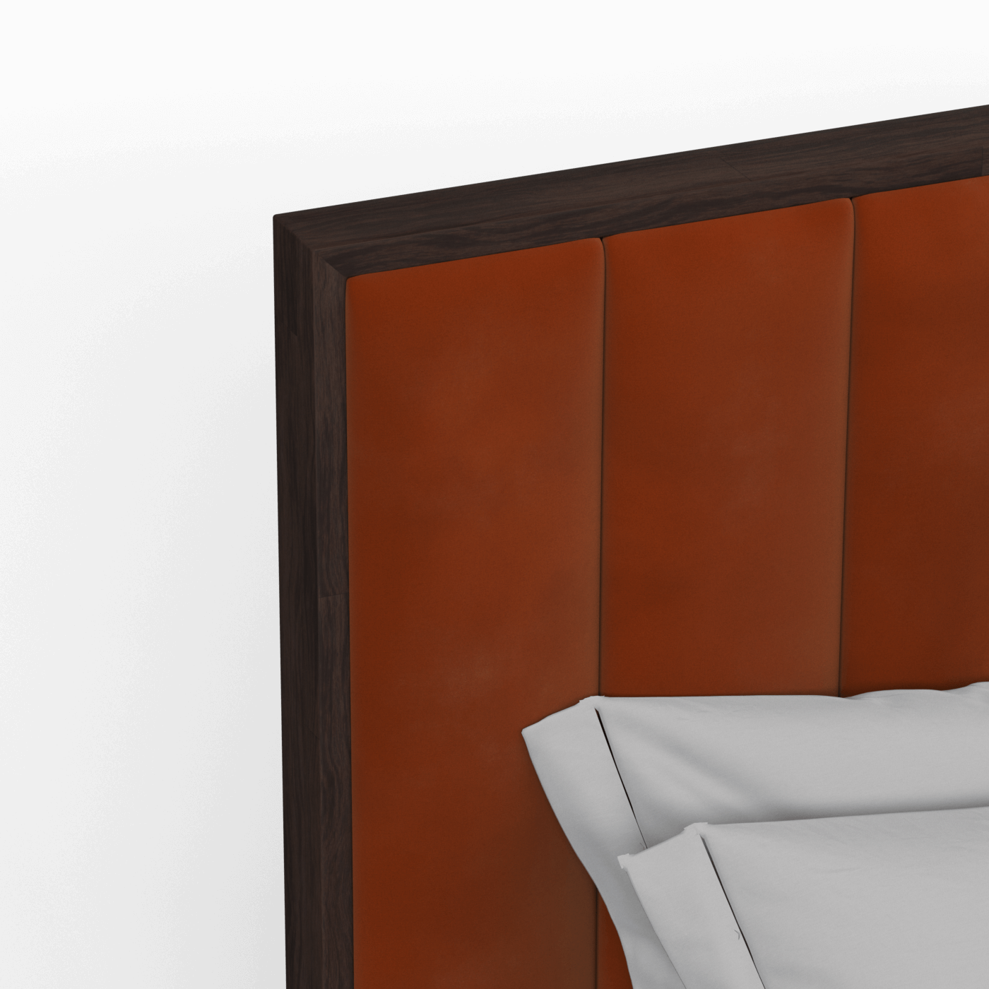 Ava Bed with Framed Vertical Headboard Panels