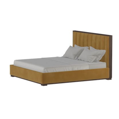 Ava Bed with Framed Vertical Headboard Panels