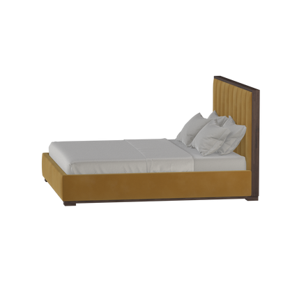 Ava Bed with Framed Vertical Headboard Panels