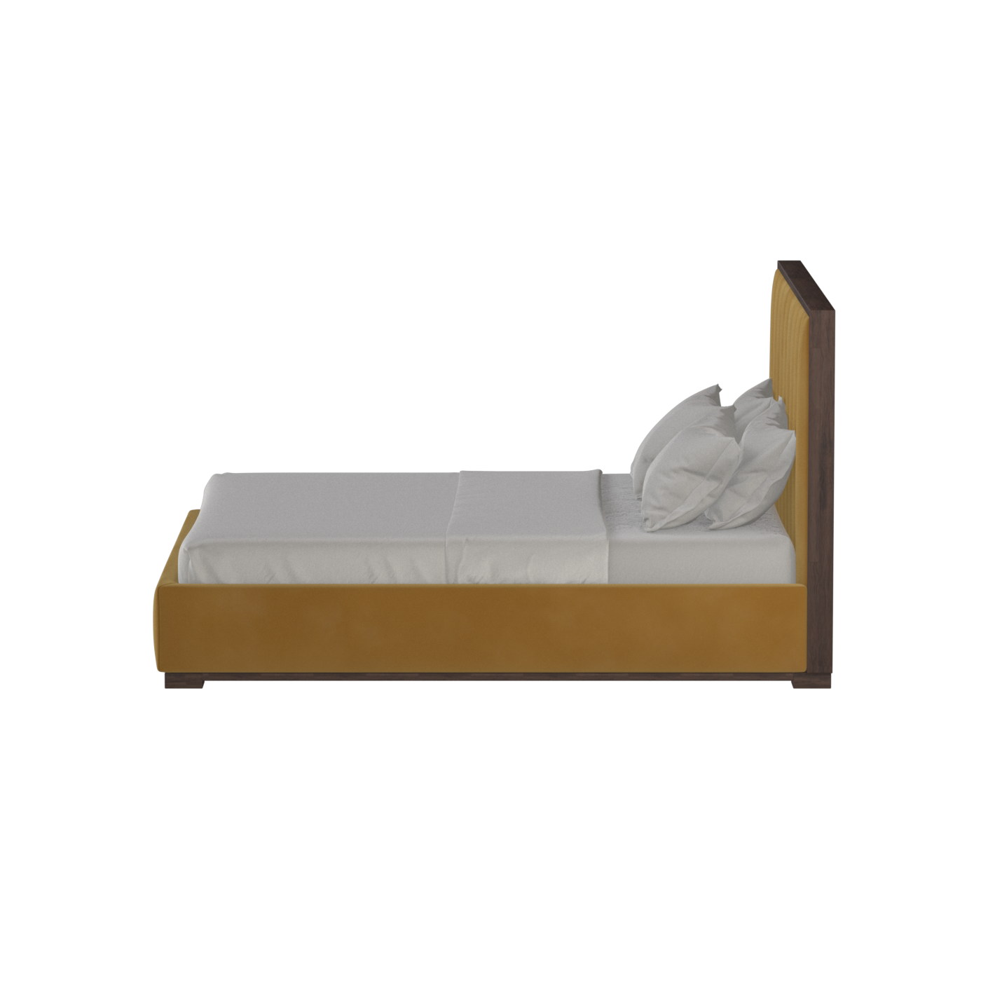Ava Bed with Framed Vertical Headboard Panels