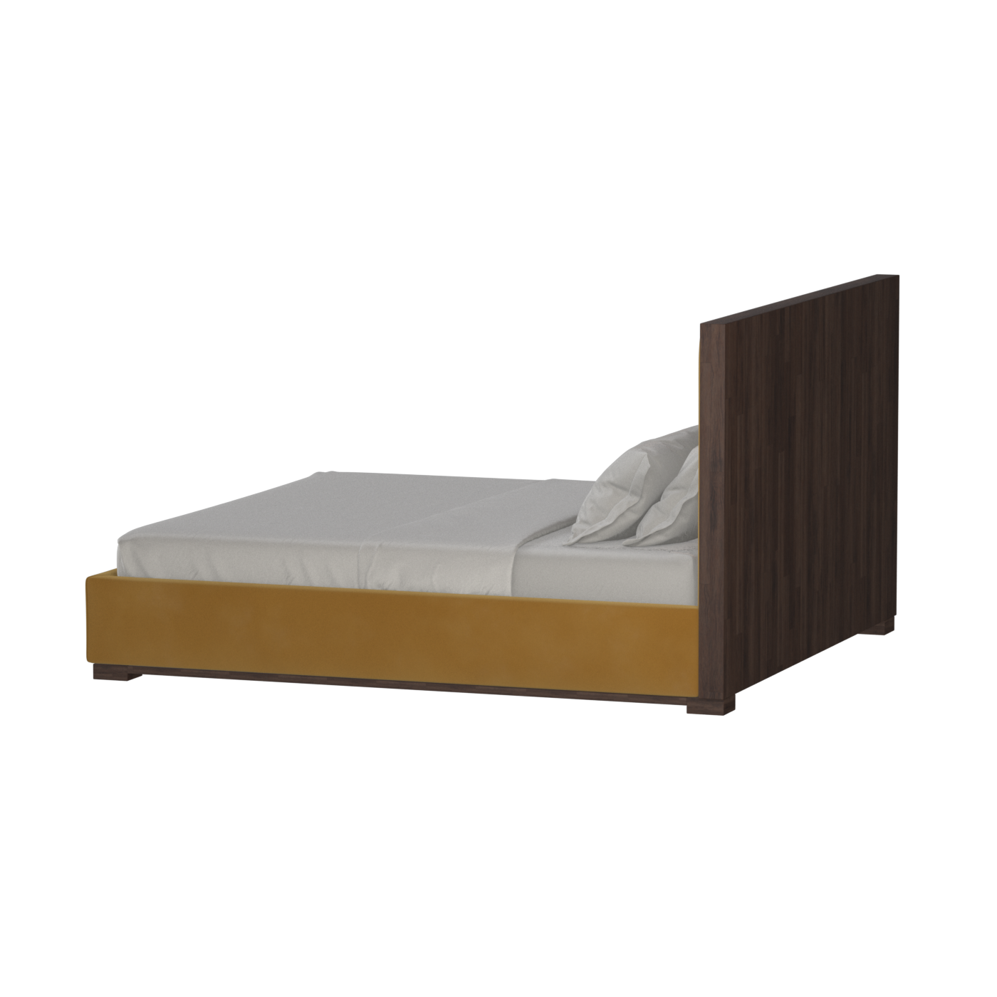Ava Bed with Framed Vertical Headboard Panels