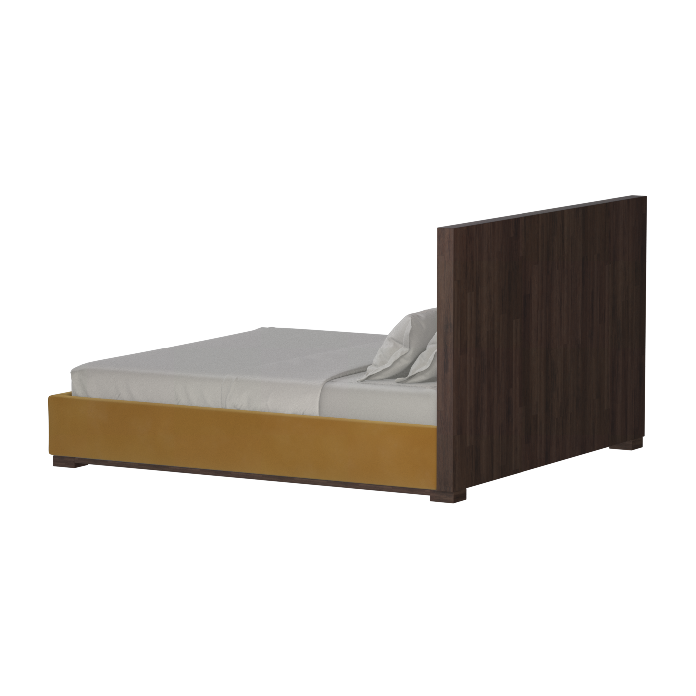 Ava Bed with Framed Vertical Headboard Panels