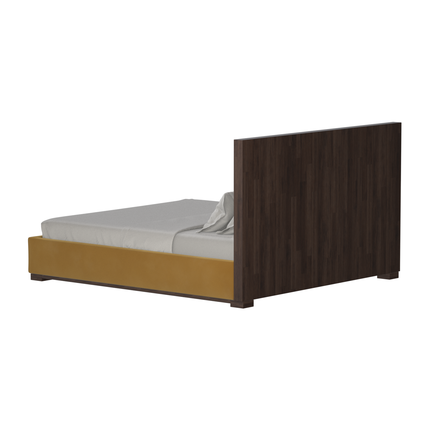 Ava Bed with Framed Vertical Headboard Panels