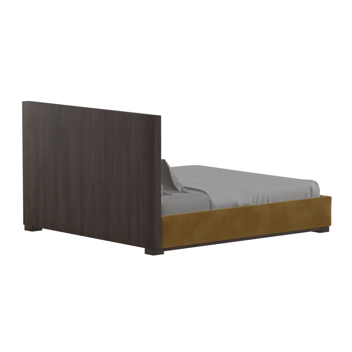 Ava Bed with Framed Vertical Headboard Panels