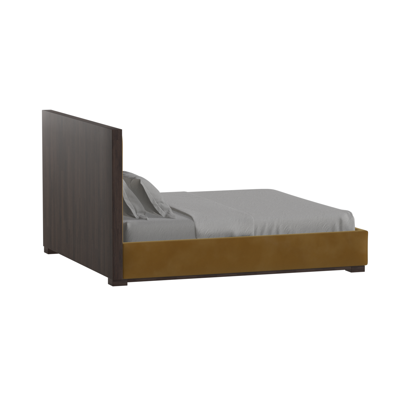 Ava Bed with Framed Vertical Headboard Panels