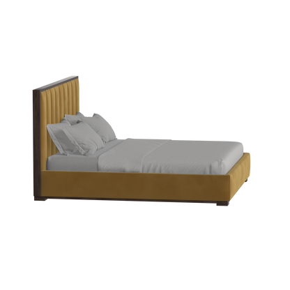Ava Bed with Framed Vertical Headboard Panels