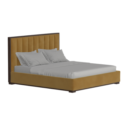 Ava Bed with Framed Vertical Headboard Panels