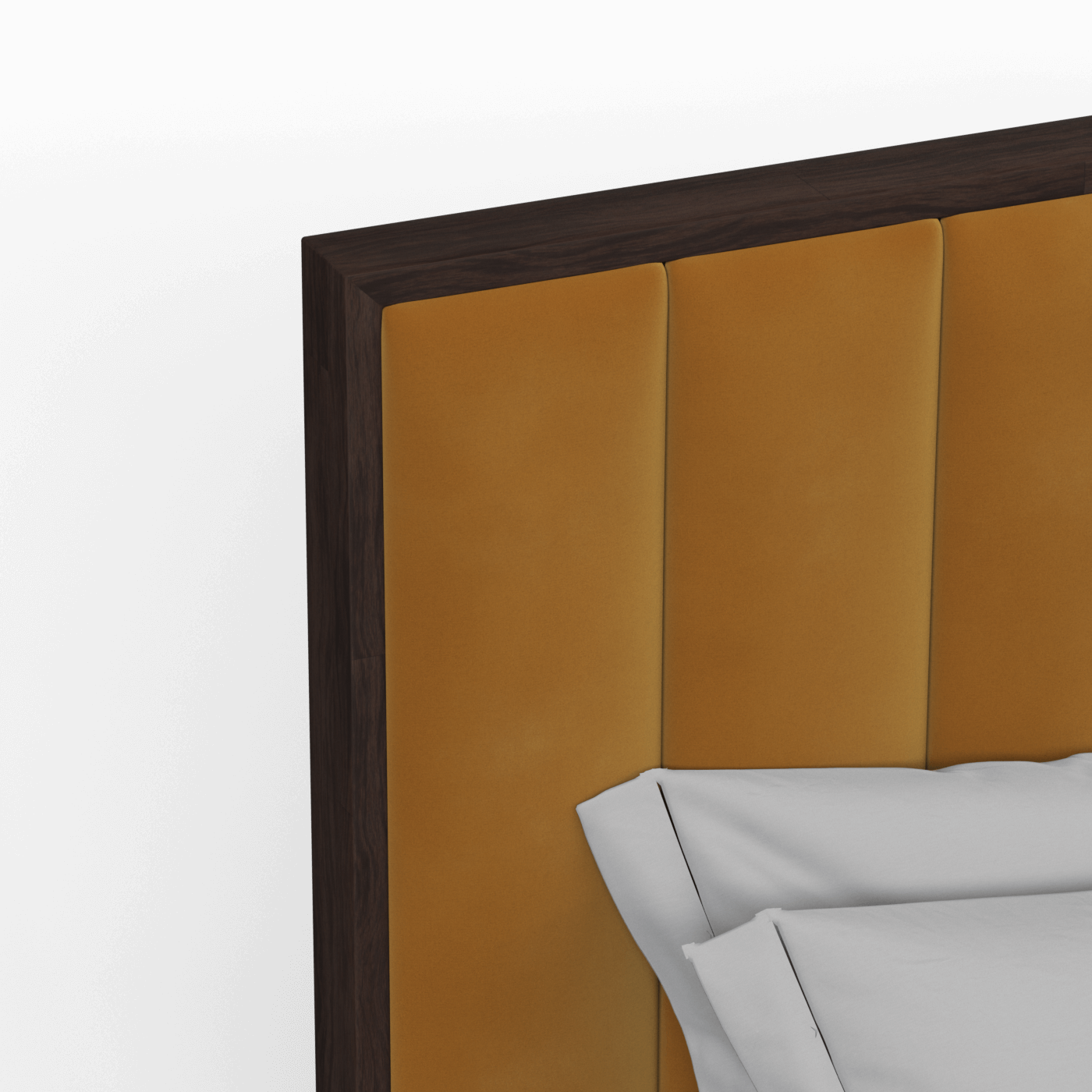 Ava Bed with Framed Vertical Headboard Panels